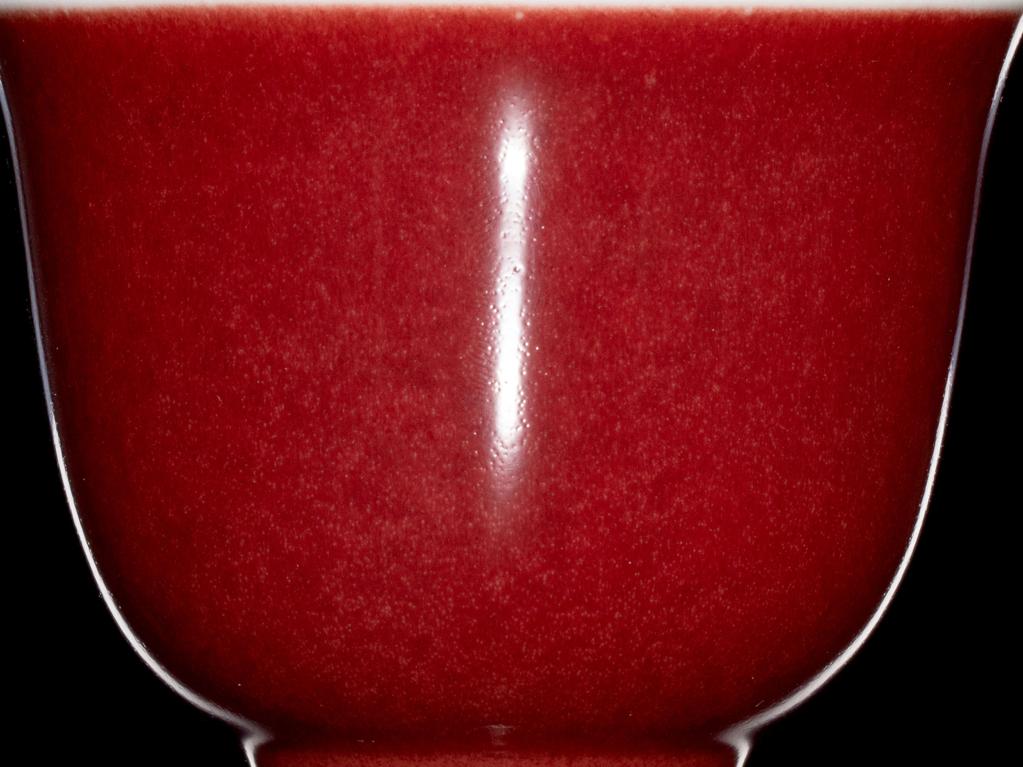 靓宝格- 现代红釉杯（《上海市博物馆一九六二年》款）