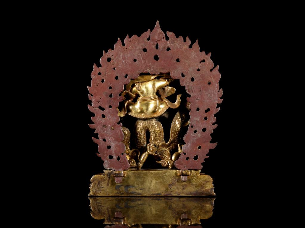 靓宝格- 18世纪铜鎏金白财神像