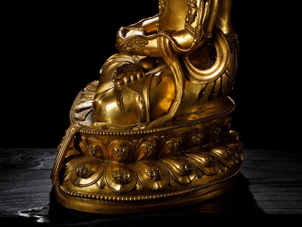 靓宝格- 17世纪铜鎏金观音菩萨坐像