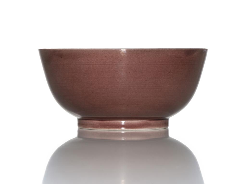 乾隆茄皮紫釉墩式碗（官窑，《大清乾隆年制》款） - 靓宝格