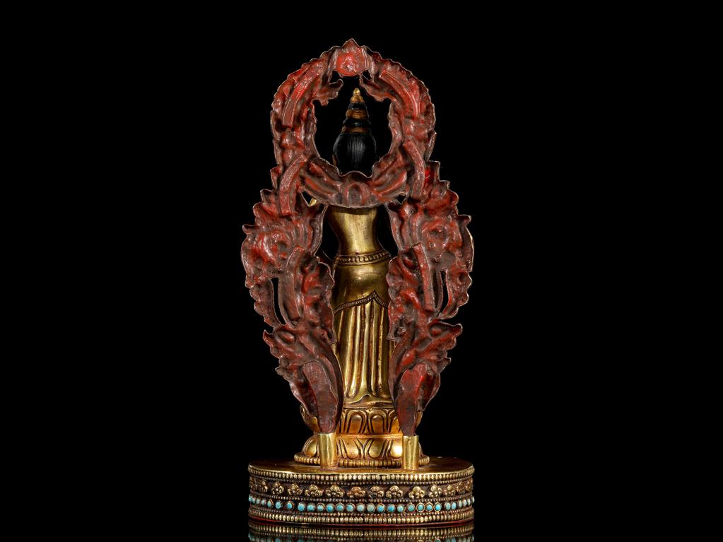 靓宝格- 清铜鎏金弥勒佛立像