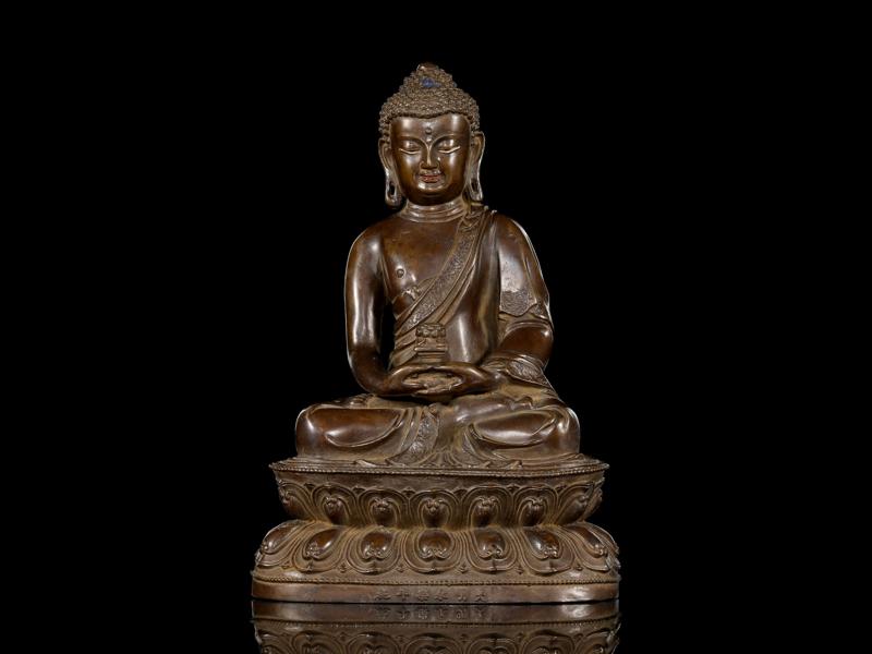 靓宝格- 清铜阿弥陀佛坐像（《大明永乐年施》款）